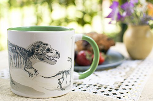 The Disappearing Dinosaur Mug Taza de Cafe Dinosaurio Desaparece Con Calor 