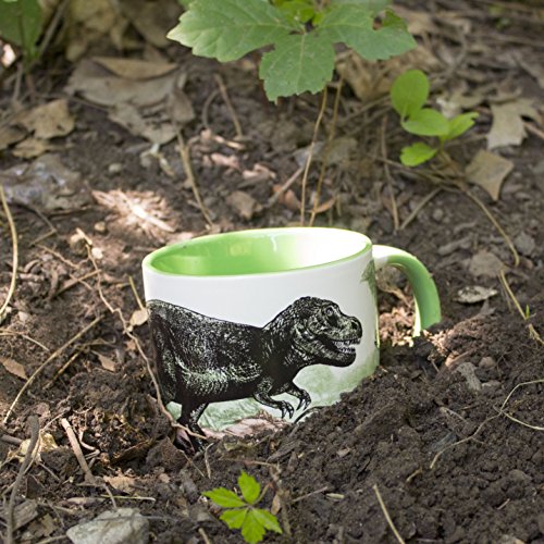 The Disappearing Dinosaur Mug Taza de Cafe Dinosaurio Desaparece Con Calor 