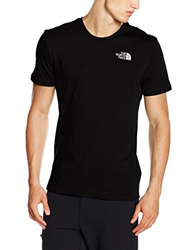 The North Face T92TX5 Camiseta De Manga Corta Simple Dome, Hombre, Negro (TNF Black), L