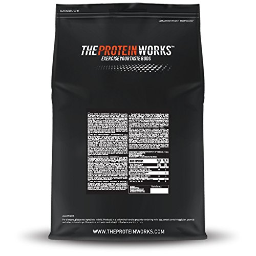 THE PROTEIN WORKS, Bedtime Fuel, Fresas con nata, 1 kg