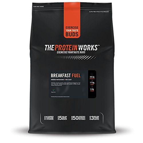 THE PROTEIN WORKS, Bedtime Fuel, Fresas con nata, 1 kg