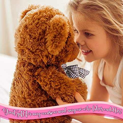 THE TWIDDLERS Oso Peluche 80cm - Gigante Teddy Bear con Sensación De Felpa Suave Regalo para Día De San Valentín –Grande Tierno Y Romántico para Pareja, Y Ocasiones Especiales