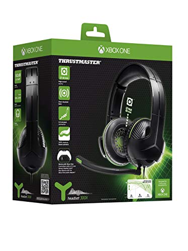 Thrustmaster Y-300X - Auriculares - Compatible XboxOne - Almohadillas grandes y ultra suaves - Micrófono unidireccional, desmontable y ajustable