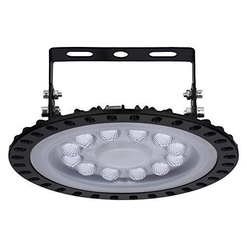 TIAS 50 / 100W Ufo Led High Bay Light 10000Lm 6000K-6500K Daylight White Ultra Thin Led Warehouse Iluminación Ip65 Impermeable High Bay Light para Garaje