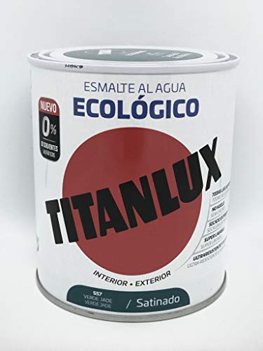 Titanlux - Esmalte Ecológico Satinado Titan 750 mililitros (Verde Jade 0557)