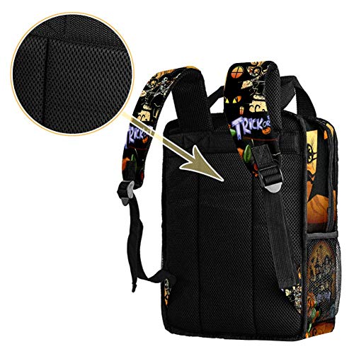 TIZORAX Mochila para mujeres arte flor nueva adolescente niñas niños escuela universidad bolso acolchado senderismo bolsas de viaje casual Daypack motivo 2 14x10.2x4.7 in/35.5x26x12 cm