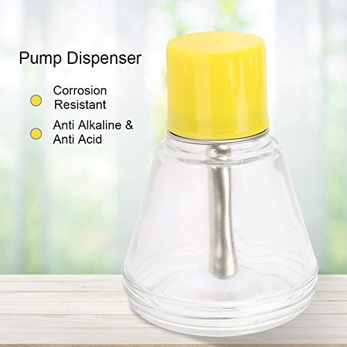 TMISHION Dispensador de Bomba, 150 ml Removedor de Esmalte de uñas Dispensadores de Bomba Botella de plástico vacía Envase cosmético Transparente Dispensador de Arte Vidrio líquido Presión