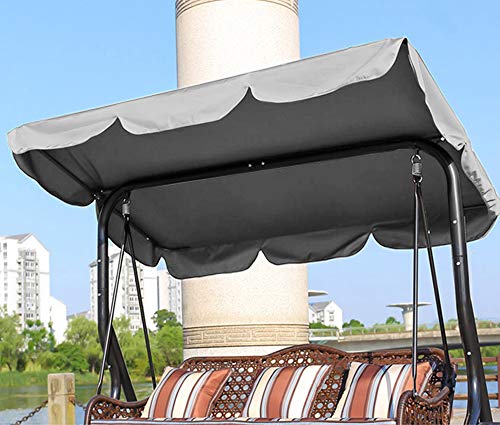 Toldo de repuesto para columpio, resistente al agua, resistente a los rayos UV, para asiento al aire libre, hamaca, cubierta superior de jardín, ideal para parasol