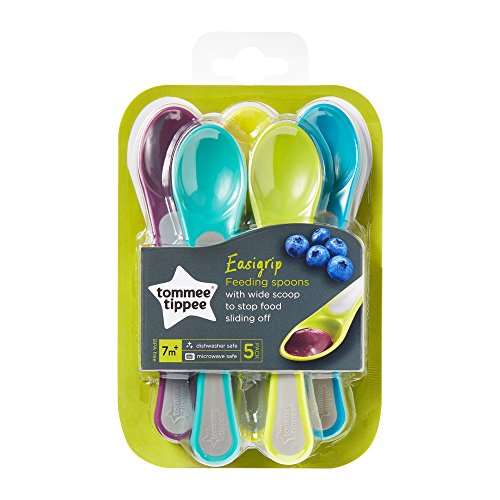 Tommee Tippee 44660450 - Cucharas termosensibles, colores surtidos, pack de 5 unidades