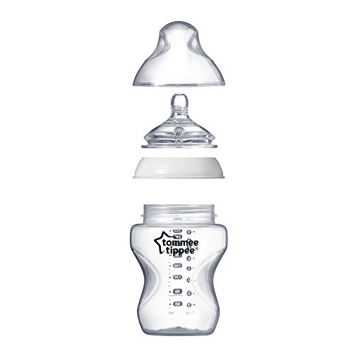 Tommee Tippee Closer to Nature - Biberón anticólico, 260 ml (pack de 6 unidad),42256050