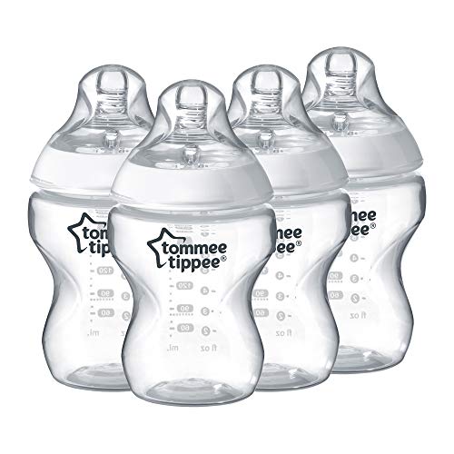 Tommee Tippee Closer to Nature - Biberón anticólico, 260 ml (pack de 6 unidad),42256050