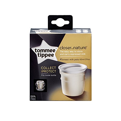 Tommee Tippee Closer to Nature - Recipientes para conservar la leche, 4 unidades