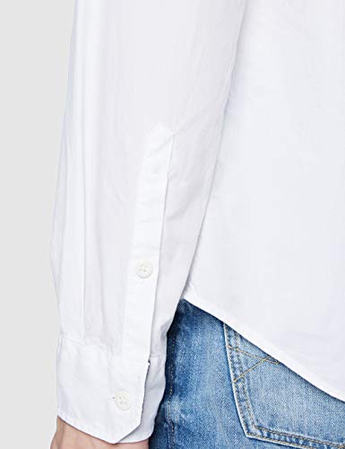 Tommy Hilfiger Original On End Camisa, Weiß (Classic White 100), Large para Hombre