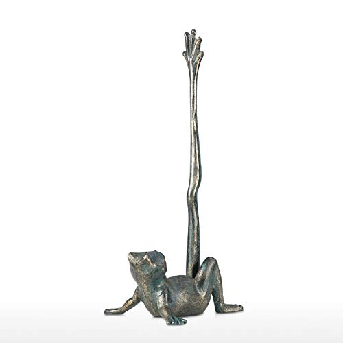 Tooarts Toallero de baño de rana de metal con baño,cocina y regalos decorativos independientes