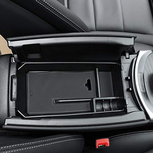 TOOGOO Consola Central del Coche Reposabrazos Caja Caja de Almacenamiento Bandeja de Contenedores Accesorios del Organizador para Mercedes C Glc Clase W205 2015