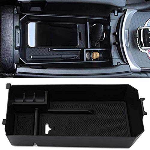 TOOGOO Consola Central del Coche Reposabrazos Caja Caja de Almacenamiento Bandeja de Contenedores Accesorios del Organizador para Mercedes C Glc Clase W205 2015