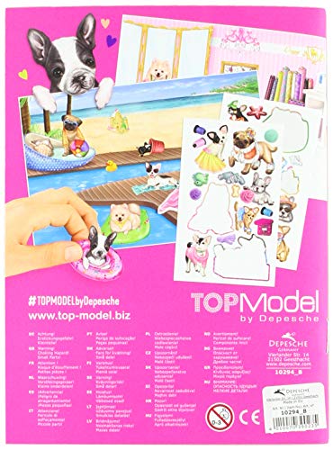 TOP MODEL Stickerworld TOPModel Doggy, multicolor, Talla Única (DEPESCHE 10294)