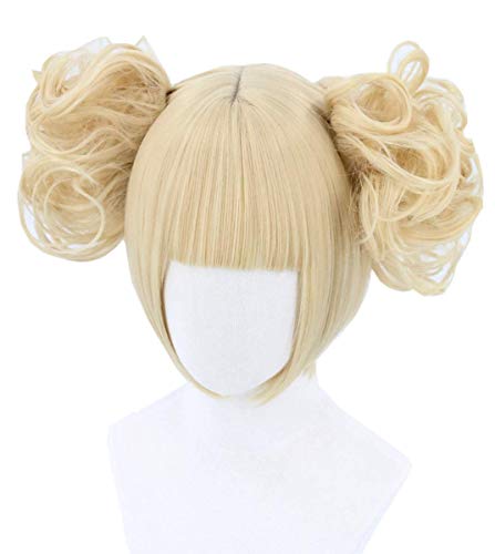 Topcosplay Anime Rubia Peluca Corta Cosplay Himiko Toga Peluca para Disfraz de Halloween, Fiesta, Carnaval