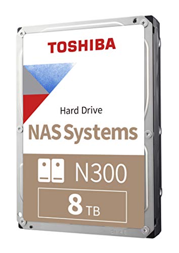 Toshiba N300 - Disco duro interno de 8 TB (SATA 6 GB/s, 7200rpm) color gris