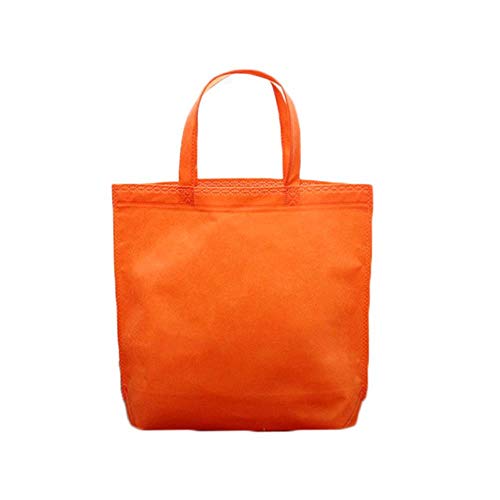 TOSISZ Bolsa De Compras Plegable para Mujer, Reutilizable, Ecológica, Grande, Unisex, De Tela, No Tejida, Bolsas De Hombro, Bolsas De Tela para Comestibles, Bolsa, Naranja, S