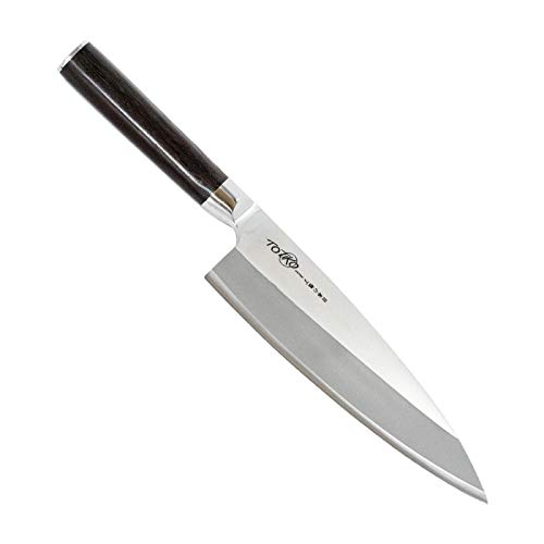 Totiko Japan Knives, cuchillo de cocina japonés profesional, Deba Sakai 18,5 cm - 6 pulgadas