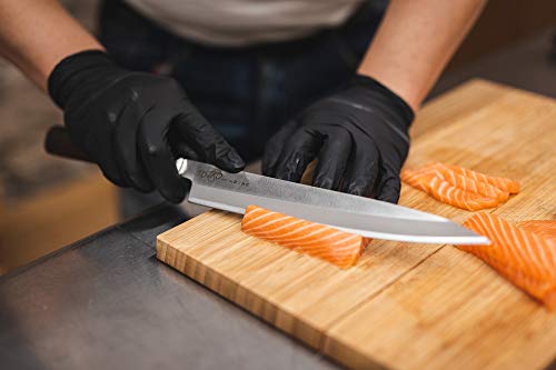 Totiko Japan Knives, Cuchillo de cocina japonés profesional, Sashimi Yanagiba Sakai 24 cm - 8,5 pulgadas