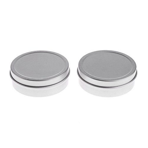 Toygogo Paquetes De 10 Vacíos Redondos Vacíos De Estaño De Aluminio Tarro Vacío Bote para Bálsamo Labial Crema Labial Salve Shadow Powder Containers Estuche D