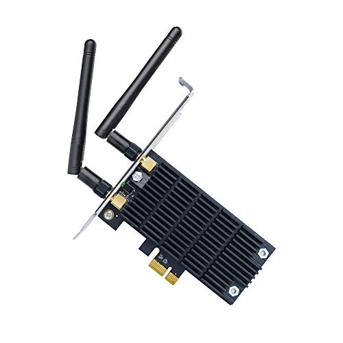 TP-Link Archer T6E - Adaptador PCI Express, inalámbrico, de doble banda, AC 1300 (867 Mbps en 5 GHz, 400 Mbps en 2,4 GHz, sistema operativo Windows XP/7/8/8.1)