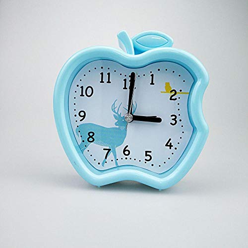 TPCMD Niños creativos de Relojes electrónicos Minimalista Reloj de cabecera del Reloj del Color del Caramelo Home Boutique 3 Pulgadas