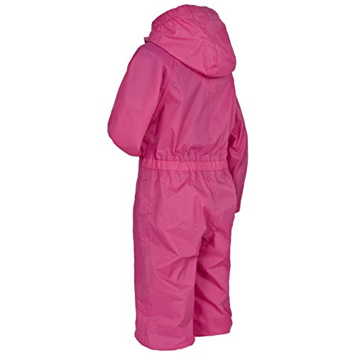 Trespass Button - Traje de Lluvia para niños, Color Rosa (Gerbera), Talla 2/3 años