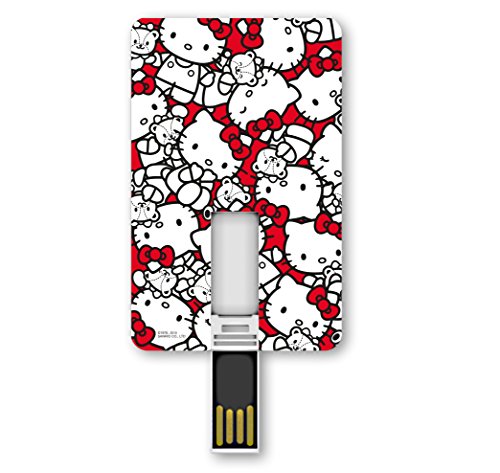 Tribe Hello Kitty Unidad Flash USB 8 GB USB Tipo A 2.0 Rojo, Blanco - Memoria USB (8 GB, USB Tipo A, 2.0, Otro, Rojo, Blanco)