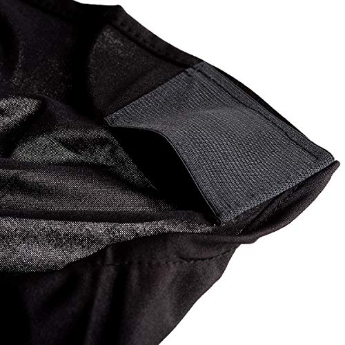 Trimming Shop Spandex Cubierta para Silla Elástico Tela Desmontable Lavable Protector Cubiertas: para Bodas Banquetes Ceremonia Hotel Comedor Fiestas Decor - Negro, 10pcs