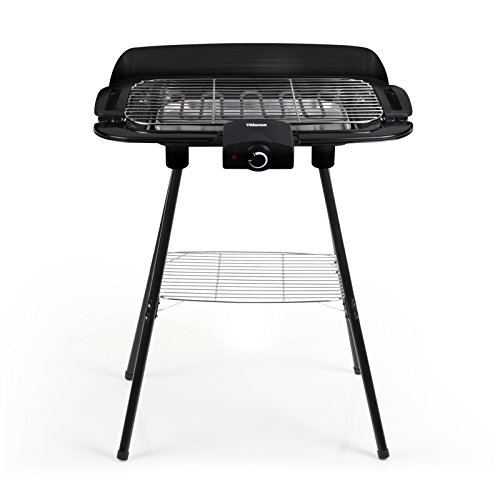 Tristar BQ-2820 Barbacoa eléctrica Equipada, Modelo para Mesa y Soporte de pie, Negro