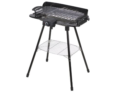 Tristar BQ-2820 Barbacoa eléctrica Equipada, Modelo para Mesa y Soporte de pie, Negro