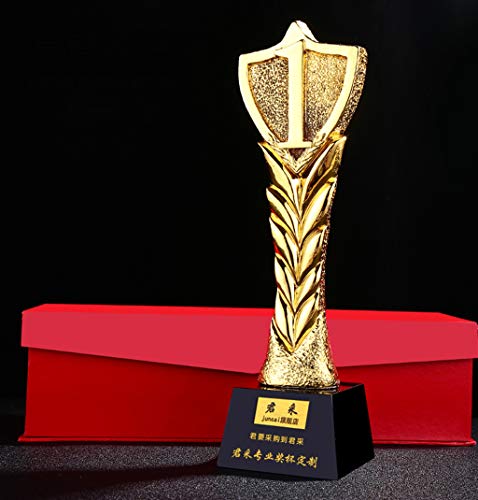 Trofeo Creativo Trofeo De Corredor Trofeo De Resina Enchapada En Oro Premio De La Reunión Anual De La Compañía Personalizada Trofeo De Reconocimiento Hacer Letras