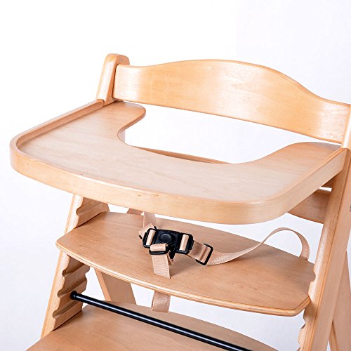 Trona estafa escalera Silla para niños Trona de bebé Trona de Madera para bebé HC6551-D01 CREMA