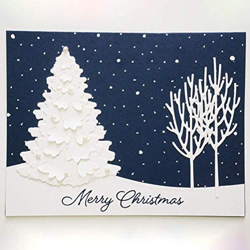 Troquel de Corte de árbol de Navidad 3D, Plantilla de Estampado de álbum de Recortes de Acero Al Carbono, Plantilla de Estampado de Metal DIY para Tarjetas de Papel de álbum Decoración Artesanal