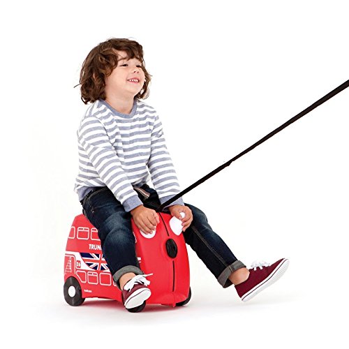 Trunki Maleta correpasillos y equipaje de mano infantil: Autobús Boris (Rojo)