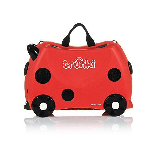 Trunki  Maleta correpasillos y equipaje de mano infantil: Mariquita Harley  (Rojo)