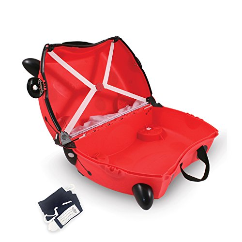 Trunki  Maleta correpasillos y equipaje de mano infantil: Mariquita Harley  (Rojo)