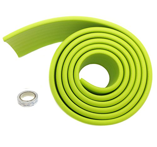 TUKA Multiusos Protector Espuma, 200cm x 80mm x 8mm Universal anticolisión Protector Rollo para Superficie Dura & Bordes, anticolisión Protección Tira para Bebés y niños, Verde, TKD7002-green