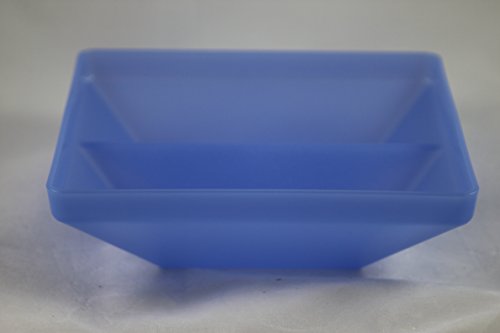 Tupperware rareza Asia de forma rectangular y plato de bufé de colour azul y blanco noble dividido de desayuno para servir