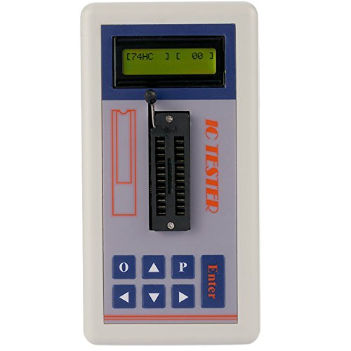 Tutoy Multifuncional Transistor Tester Circuito Integrado Ic Tester Medidor Mantenimiento Tester Mos Pnp Npn Detector 3,3 V/5.0 V/Modo De Búsqueda Automática