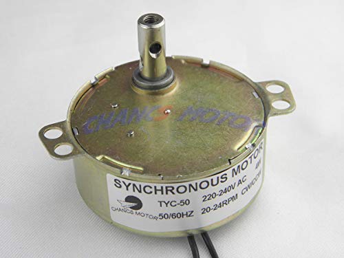 TYC-50 Motor sincrónico 220V AC 20-24RPM CW/CCW 4W Poder Motorreductor de CA Caja de Engranajes de la Mesa giratoria para el Horno de microondas