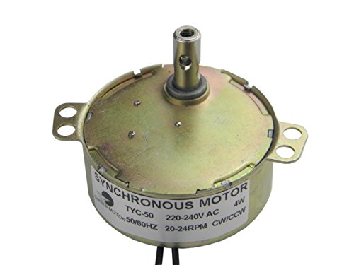 TYC-50 Motor sincrónico 220V AC 20-24RPM CW/CCW 4W Poder Motorreductor de CA Caja de Engranajes de la Mesa giratoria para el Horno de microondas