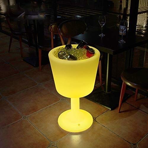 TYZXR LED Cubo de Hielo Enfriador de Vino Colores Que cambian Champán Cubo de Vino Bebidas a Prueba de Agua Retro Contenedor de Hielo para Fiesta Inicio Bar