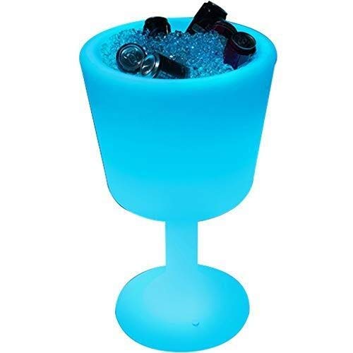 TYZXR LED Cubo de Hielo Enfriador de Vino Colores Que cambian Champán Cubo de Vino Bebidas a Prueba de Agua Retro Contenedor de Hielo para Fiesta Inicio Bar