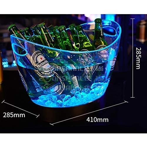 TYZXR LED Ice Bucket Enfriador de Vino Colores Que cambian Champagne Wine Bucket para Party Home Bar