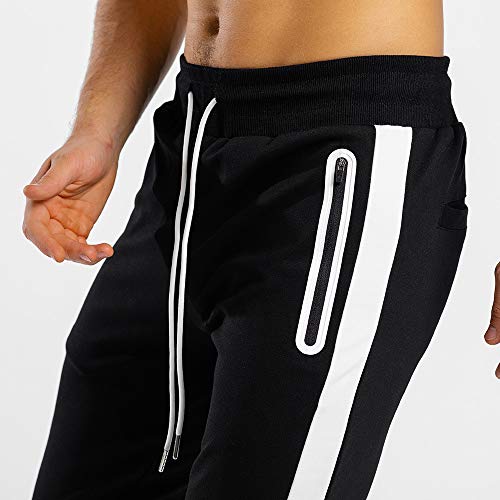 U/A Blanco Pantalones De Chándal De Los Hombres Casual Skinny Pantalones De Algodón Gimnasio Fitness Entrenamiento Pantalones