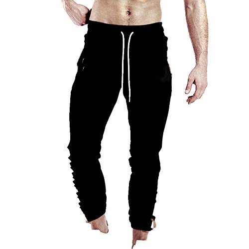 U/A Blanco Pantalones De Chándal De Los Hombres Casual Skinny Pantalones De Algodón Gimnasio Fitness Entrenamiento Pantalones